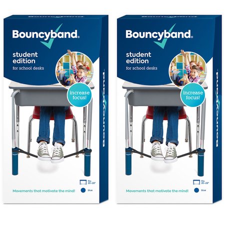 BOUNCYBANDS Bouncyband for Desk, Blue, PK2 BBD-B